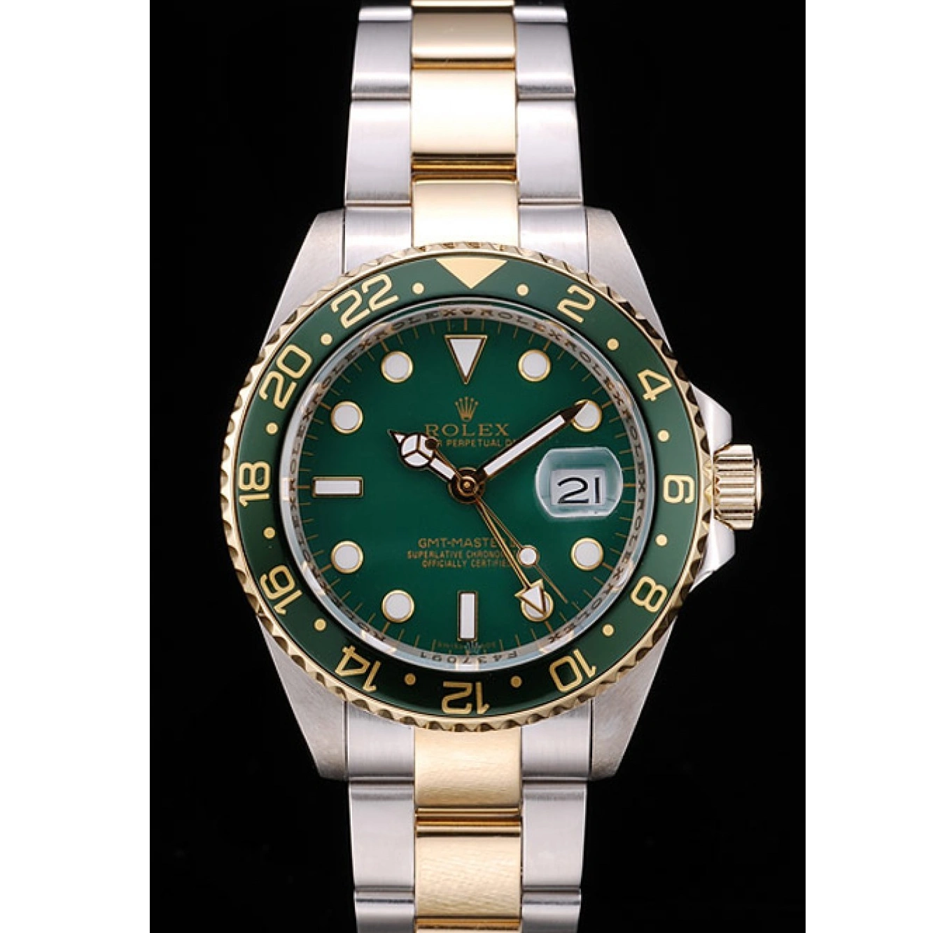 Watch Bezel Green Rolex GMT II Master Dial Green Ceramic 1025